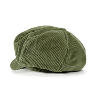 ililily Washed Cotton Newsboy Cabbie Cap Corduroy Duck Bill Flat Hunting Hat