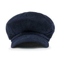 ililily Washed Cotton Newsboy Cabbie Cap Corduroy Duck Bill Flat Hunting Hat