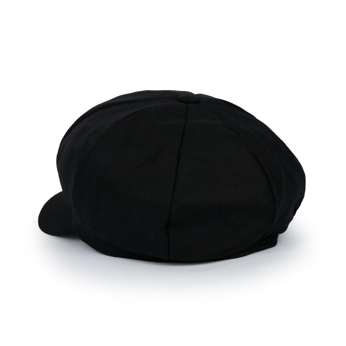 ililily Washed Cotton Newsboy Cabbie Cap Herringbone Duck Bill Flat Hunting Hat