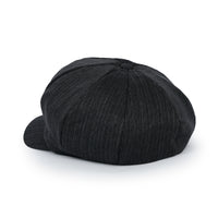 ililily Washed Cotton Newsboy Cabbie Cap Herringbone Duck Bill Flat Hunting Hat