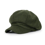 ililily Wool Blend Newsboy Cabbie Cap Baker Boy Ivy Duck Bill Flat Hunting Hat