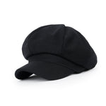 ililily Wool Blend Newsboy Cabbie Cap Baker Boy Ivy Duck Bill Flat Hunting Hat