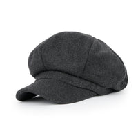ililily Wool Blend Newsboy Cabbie Cap Baker Boy Ivy Duck Bill Flat Hunting Hat