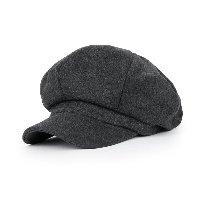 ililily Wool Blend Newsboy Cabbie Cap Baker Boy Ivy Duck Bill Flat Hunting Hat