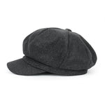 ililily Wool Blend Newsboy Cabbie Cap Baker Boy Ivy Duck Bill Flat Hunting Hat