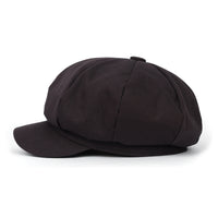 ililily Cotton Newsboy Cabbie Cap Baker Boy Ivy Duck Bill Flat Hunting Hat