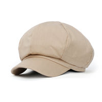 ililily Cotton Newsboy Cabbie Cap Baker Boy Ivy Duck Bill Flat Hunting Hat