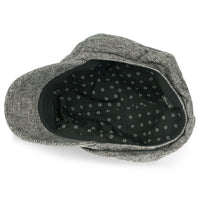 ililily 6-Pannel District Check Newsboy Cabbie Cap Wool Duck Bill Hunting Hat