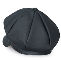 ililily 8-Panel Solid Color Newsboy Cabbie Cap Duck Bill Flat Hunting Hat