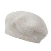 ililily Solid Color Angora French Beret Furry Artist Flat Winter Hat