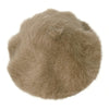 ililily Solid Color Angora French Beret Furry Artist Flat Winter Hat