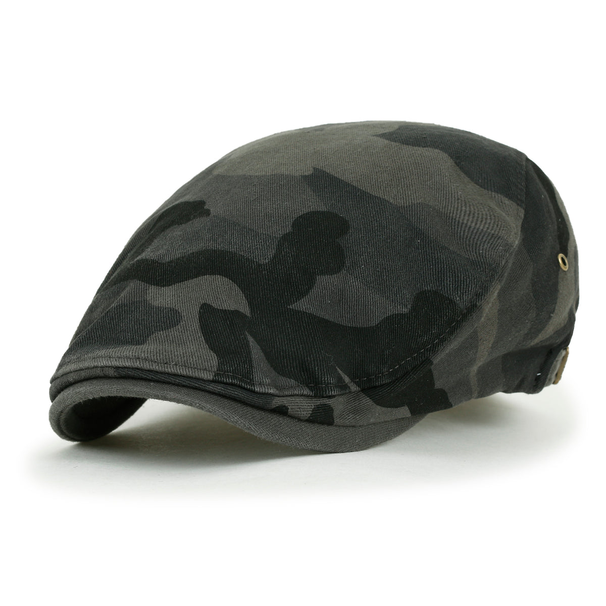 ililily Camouflage Cotton Fitted Gatsby Newsboy Hat Cabbie Hunting Flat Cap