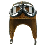 ililily Aviator Hat Winter Snowboard Fur Ear Flaps Trooper Trapper Pilot Goggles