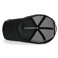 ililily Star Embroidery Black White Trucker Hat Cotton Baseball Cap