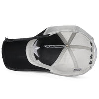 ililily Star Embroidery Black White Trucker Hat Cotton Baseball Cap