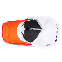 ililily Star Embroidery Black White Trucker Hat Cotton Baseball Cap