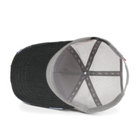 ililily PREMIUM NASA Worm Logo Embroidery Structured Baseball Cap Mesh Back Trucker Hat M / XL