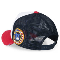 ililily NASA Meatball Logo Embroidery Baseball Cap Apollo 1 Patch Trucker Hat
