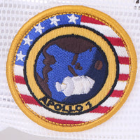 ililily NASA Meatball Logo Embroidery Baseball Cap Apollo 1 Patch Trucker Hat