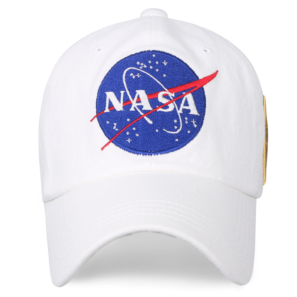 ililily NASA Meatball Logo Embroidery Baseball Cap Apollo 13 Patch Trucker Hat