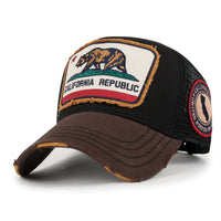 ililily PREMIUM California Bear Embroidered Baseball Cap Vintage Trucker Hat