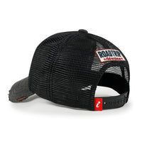 ililily PREMIUM Route 66 Embroidery Baseball Cap Cotton Vintage Trucker Hat