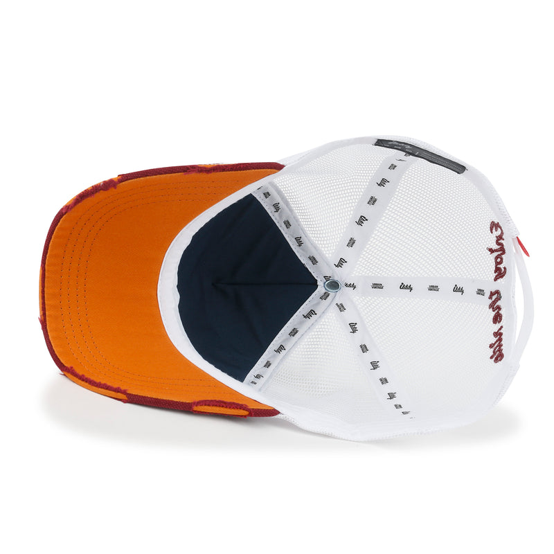 ililily PREMIUM ROAD TRIP Large Vintage Distressed Snapback Trucker Hat Baseball Cap