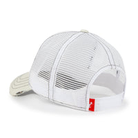 Premium Distressed Mesh Trucker Hat, Contrast Stitch Blank Cap