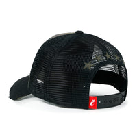 ililily Premium Star Embroidery Structured Crown Vintage Trucker Hat