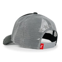 ililily Premium Star Embroidery Structured Crown Vintage Trucker Hat