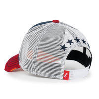 ililily Premium Star Embroidery Structured Crown Vintage Trucker Hat