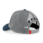ililily PREMIUM Star Embroidery Cotton Structured Trucker Hat Distressed Baseball Cap