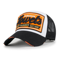 ililily Premium Howels Embroidery Structured Crown Vintage Baseball Cap