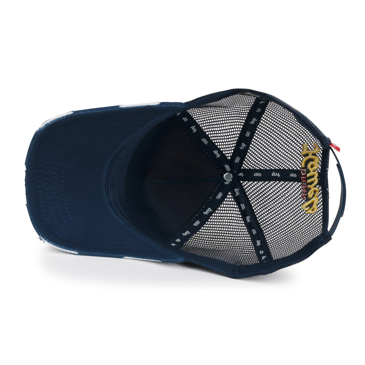ililily Premium Howels Embroidery Structured Crown Vintage Baseball Cap