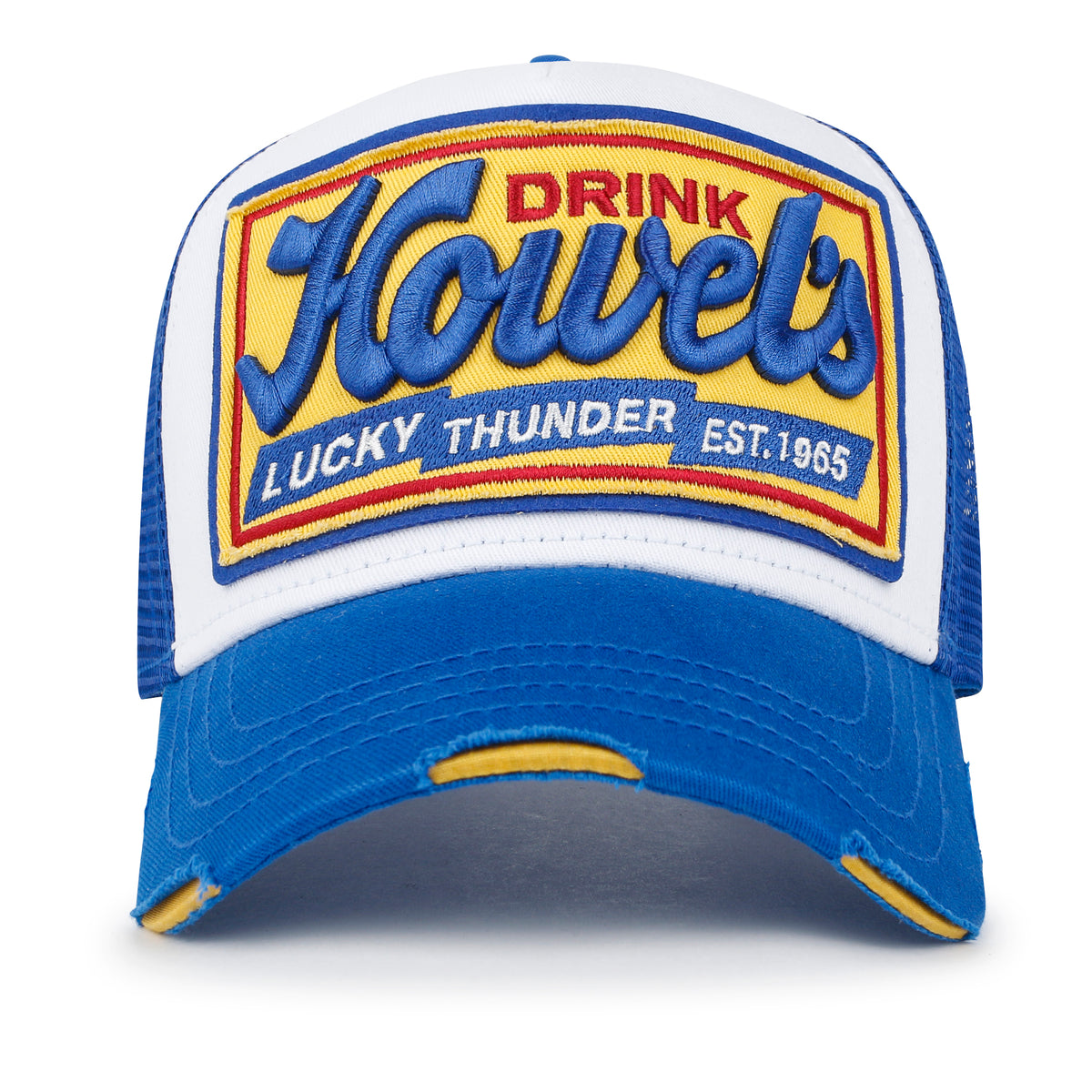 ililily Premium Howels Embroidery Structured Crown Vintage Baseball Cap
