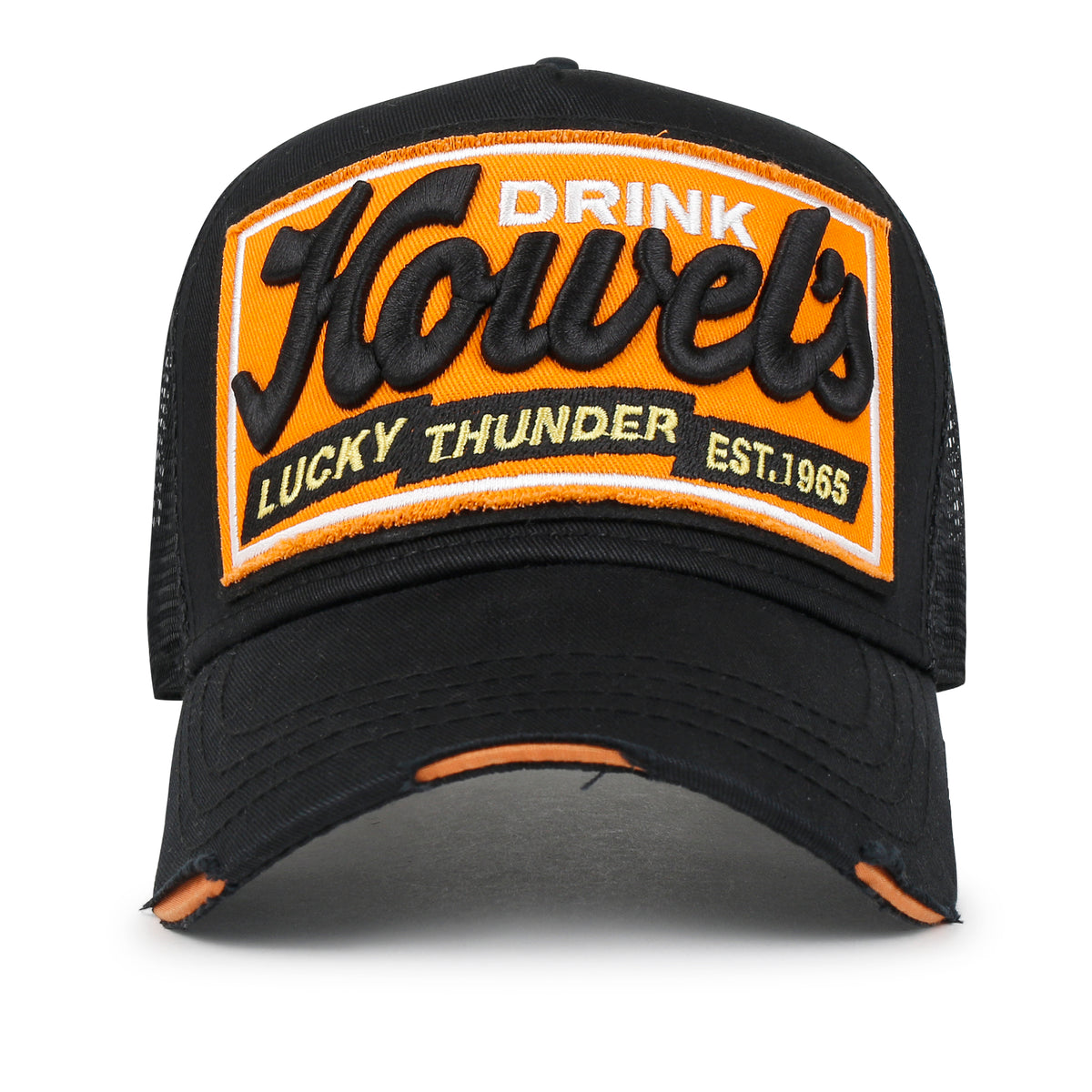 ililily Premium Howels Embroidery Structured Crown Vintage Baseball Cap