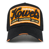 ililily Premium Howels Embroidery Structured Crown Vintage Baseball Cap
