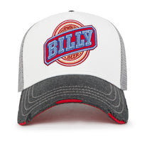 ililily PREMIUM Billy Beer Embroidery Structured Vintage Baseball Cap Casual Trucker Hat