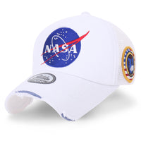 ililily NASA Meatball Logo Embroidery Baseball Cap Apollo 1 Patch Trucker Hat