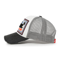ililily Premium Maui Embroidery Patch Mesh Baseball Cap Distressed Trucker Hat