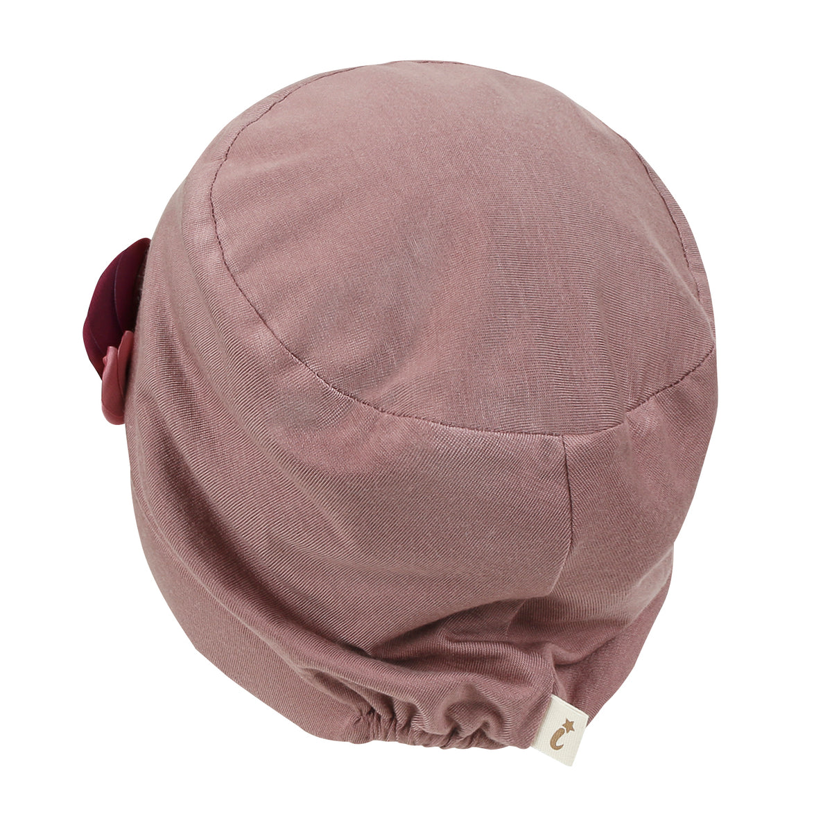 ililily TENCEL™Lyocell Flower Trim Beanie Soft Touch Stretchable Classic Hat