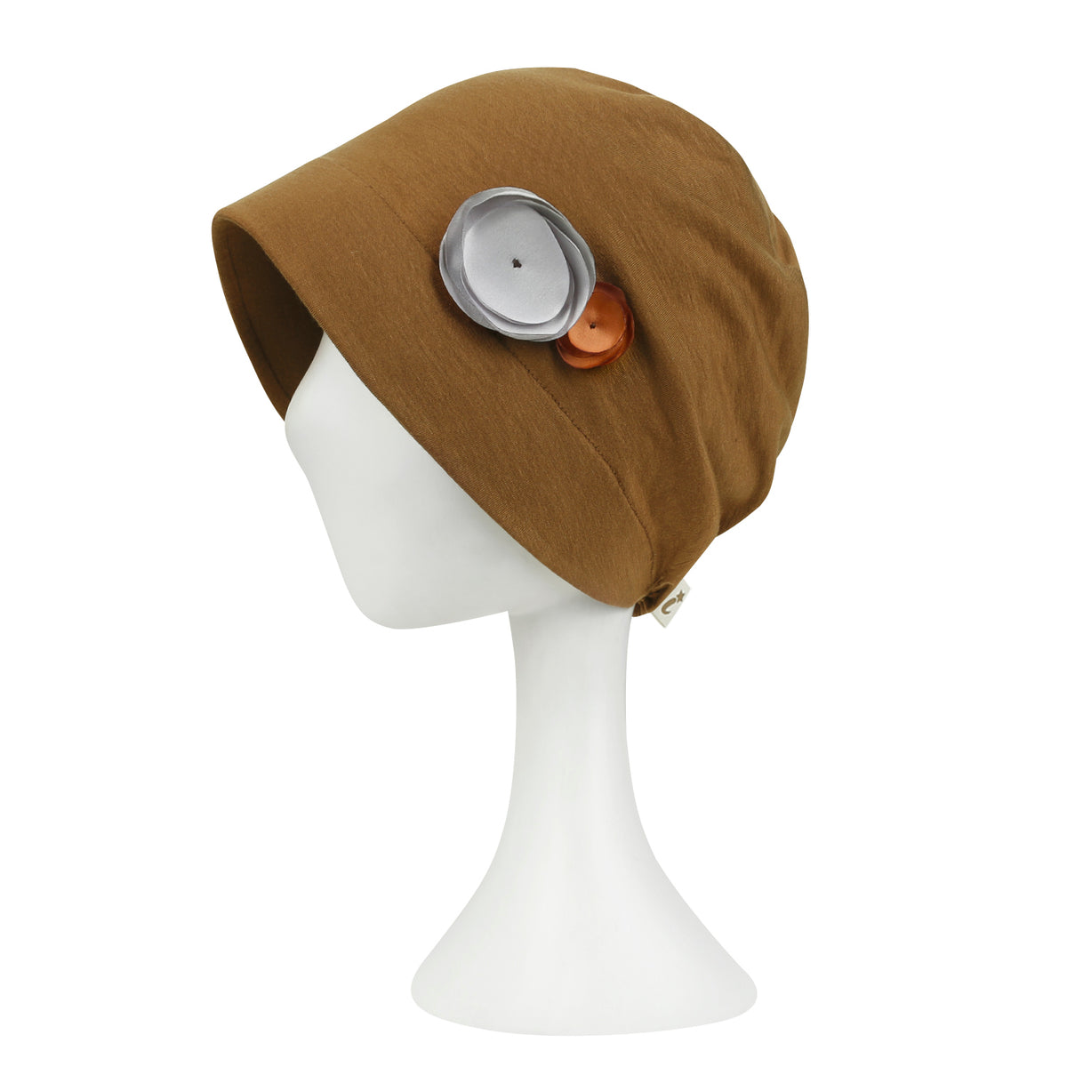 ililily TENCEL™Lyocell Flower Trim Beanie Soft Touch Stretchable Classic Hat