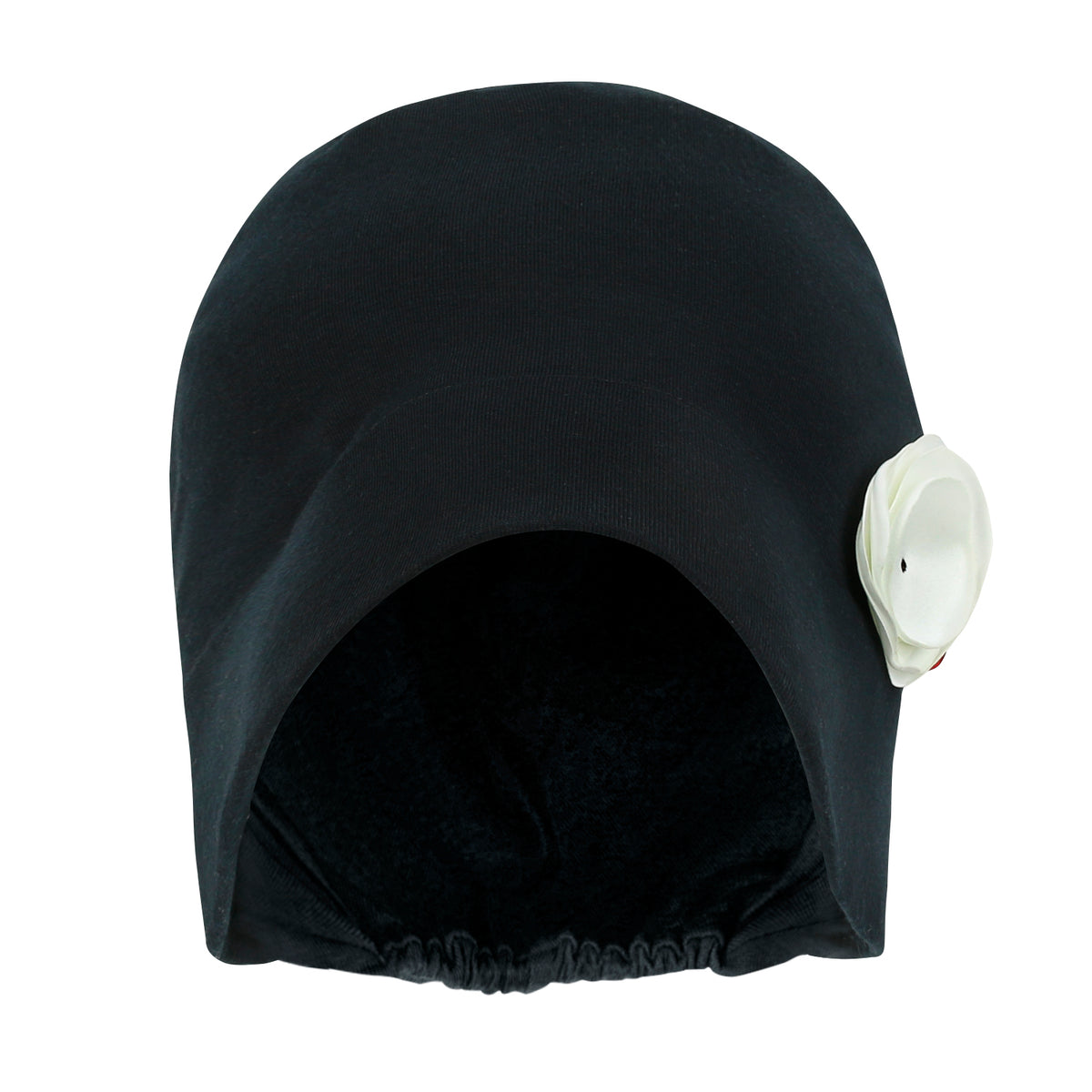 ililily TENCEL™Lyocell Flower Trim Beanie Soft Touch Stretchable Classic Hat