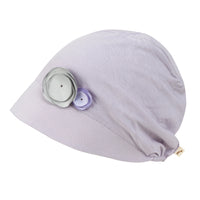 ililily TENCEL™Lyocell Flower Trim Beanie Soft Touch Stretchable Classic Hat
