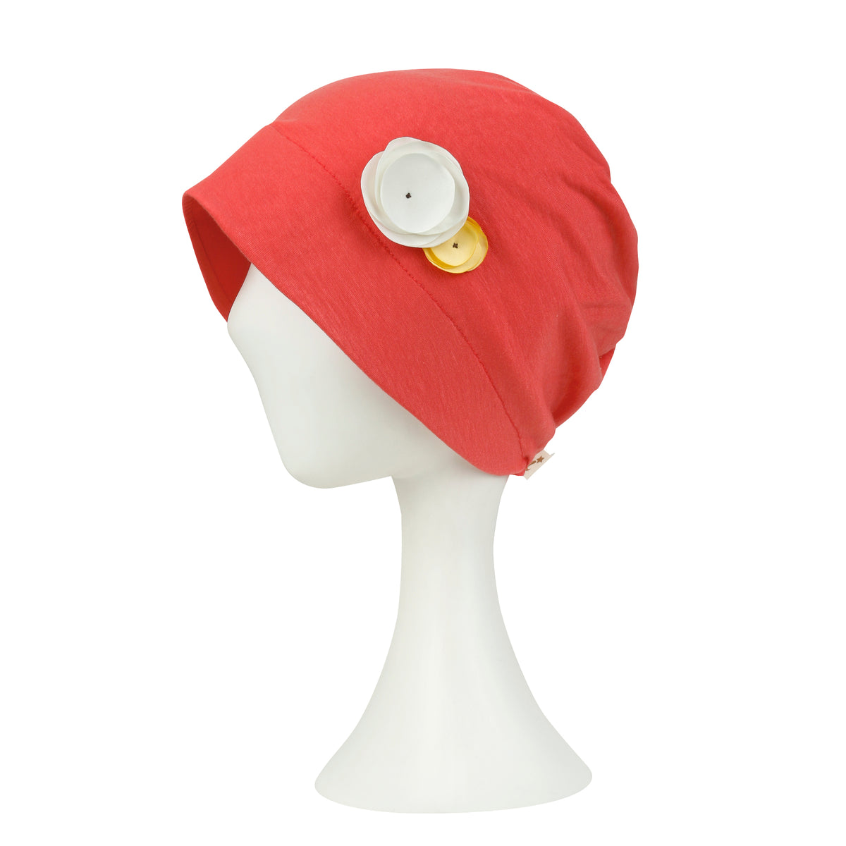 ililily TENCEL™Lyocell Flower Trim Beanie Soft Touch Stretchable Classic Hat