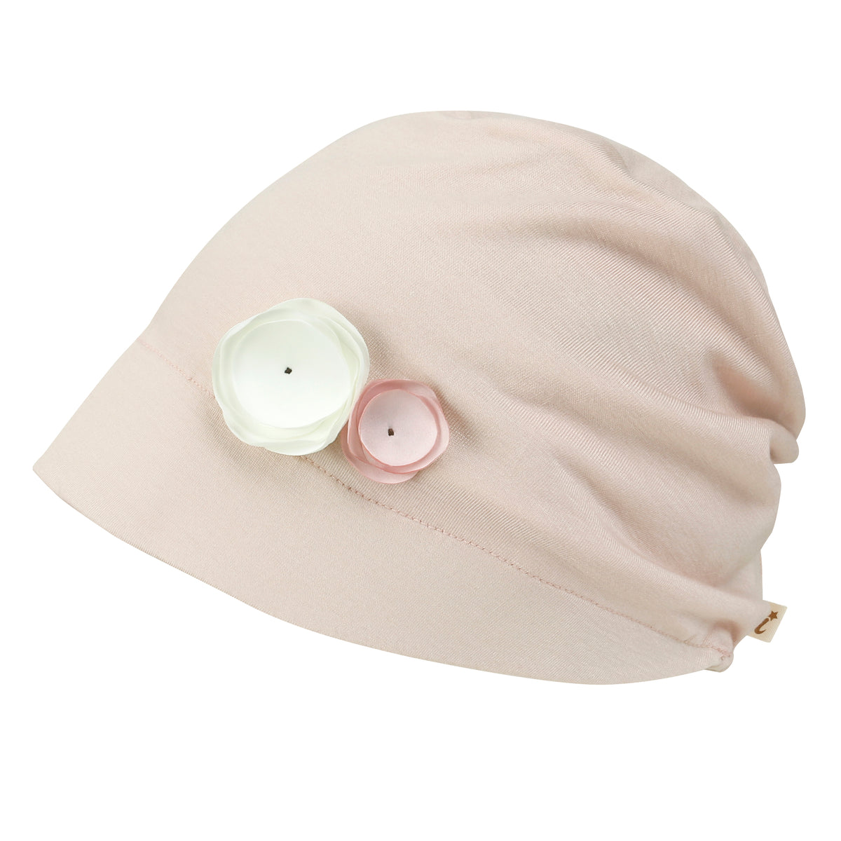 ililily TENCEL™Lyocell Flower Trim Beanie Soft Touch Stretchable Classic Hat