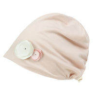 ililily TENCEL™Lyocell Flower Trim Beanie Ultra Soft Stretchable Head Cover Hat