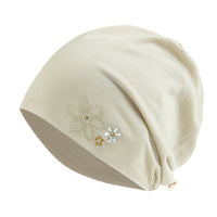 ililily TENCEL™Lyocell Rhinestone Chemo Beanie Ultra Soft Head Cover Sleep Hat