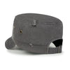 ililily Crystal Gemstone Stud Flower Vintage Cotton Military Army Hat Cadet Cap