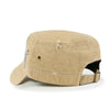 ililily Vintage Distressed Cotton Army Hat Star Shape Rhinestone Cadet Cap
